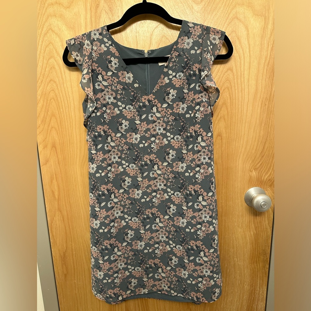 Loft floral mini dress